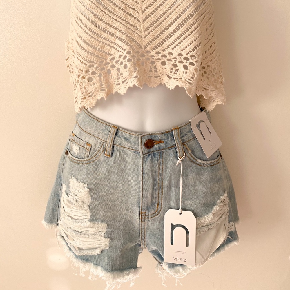 NEW! Summer Dreams Distressed High Waist Shorts